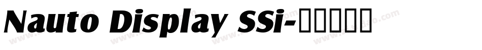 Nauto Display SSi字体转换
